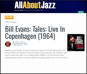 All About Jazz - Bill Evans: Tales: Live In Copenhagen (1964)