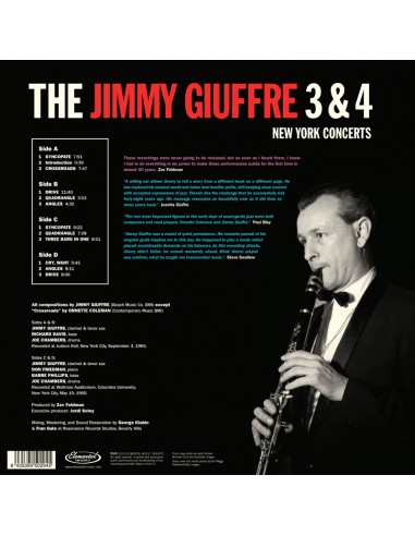 The Jimmy Giuffre 3 & 4 - New York...