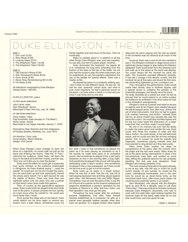 Duke Ellington - The Pianist -...