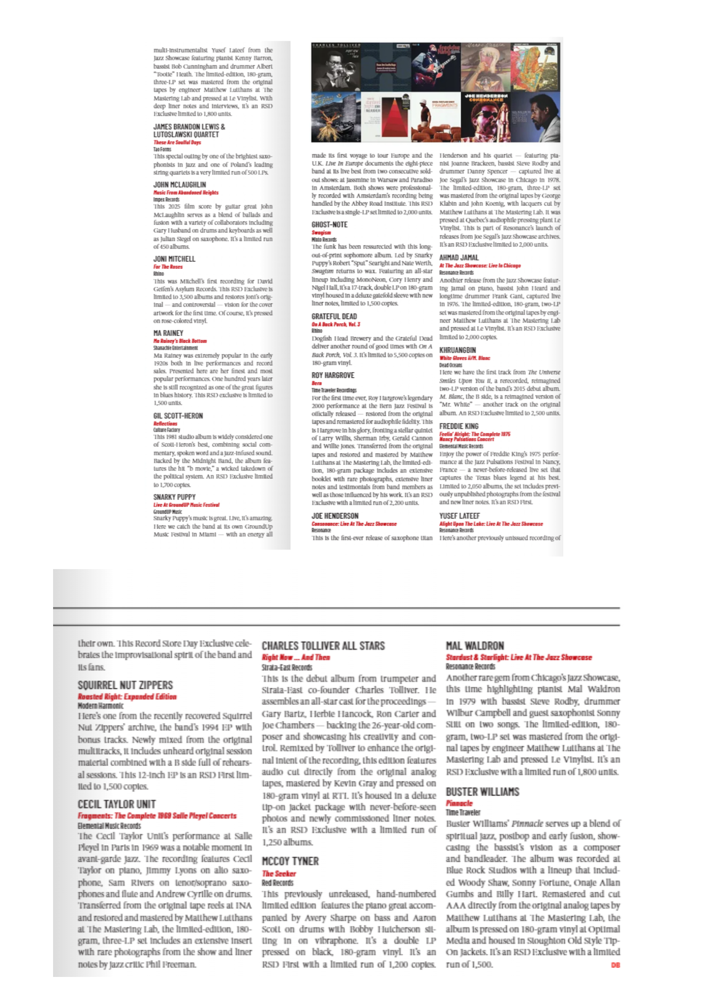 Elemental Music Records RSD Releases Reviewed by Downbeat